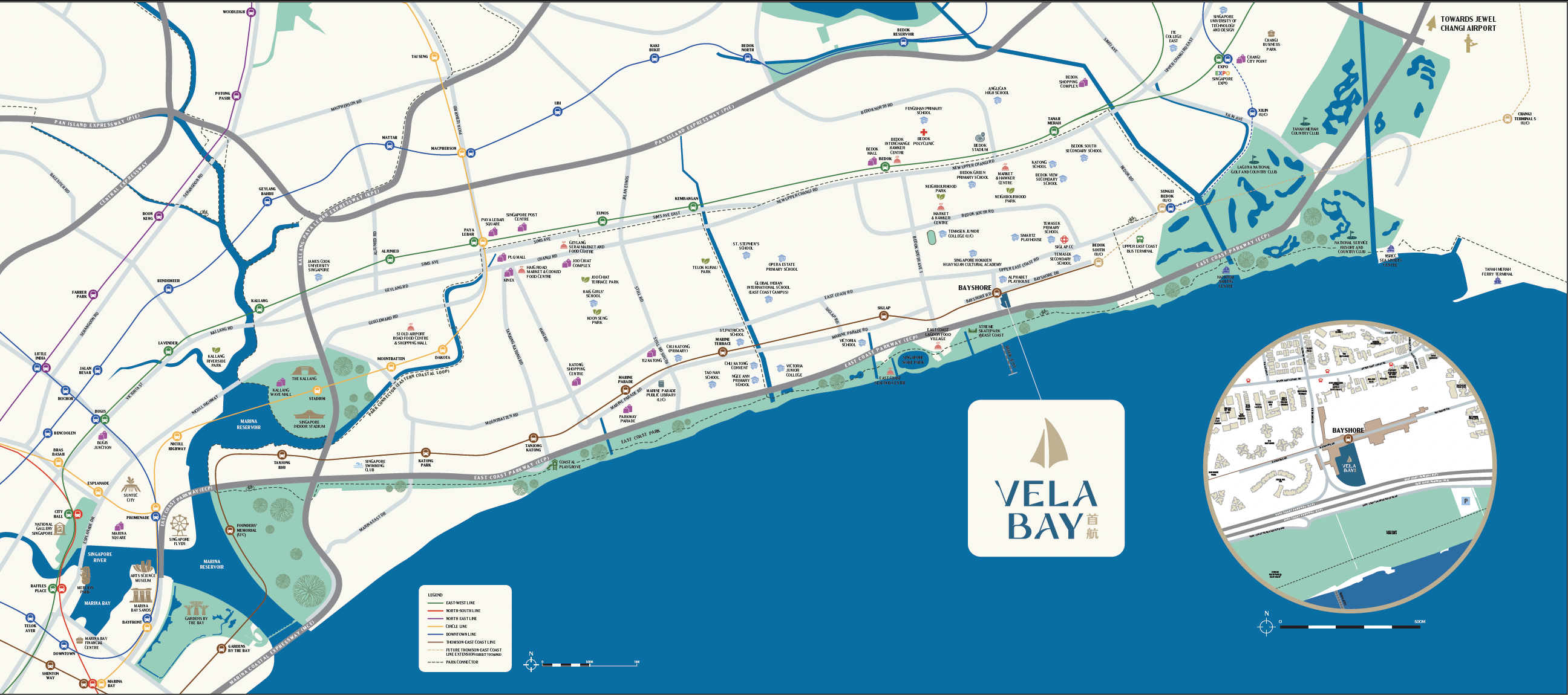 Vela Bay Location Map
